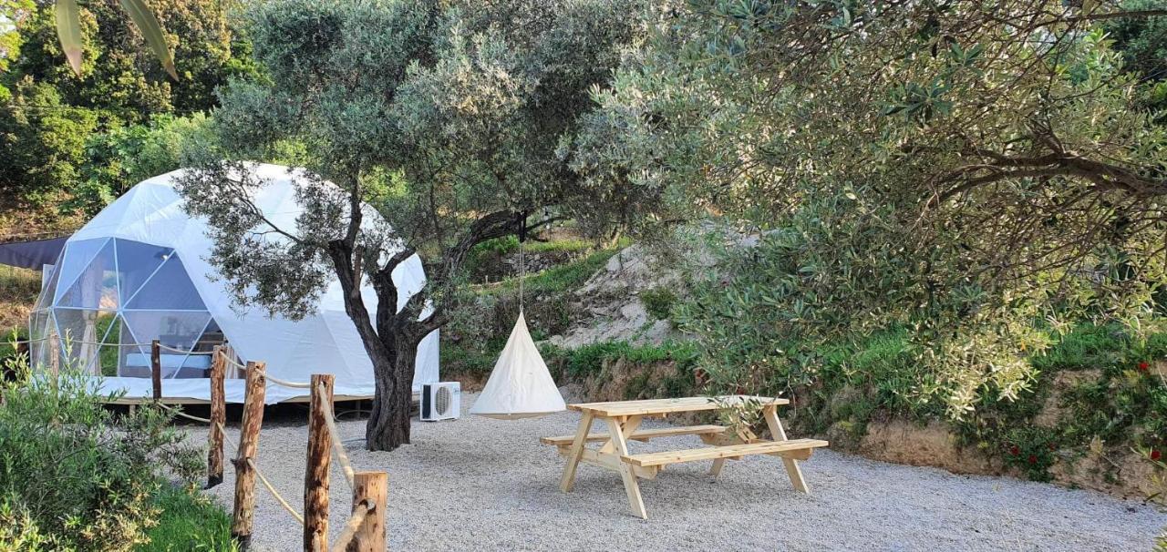 Luxury Dome Tents Ikaria Ap'Esso2 Raches (Ikaria) Exterior foto