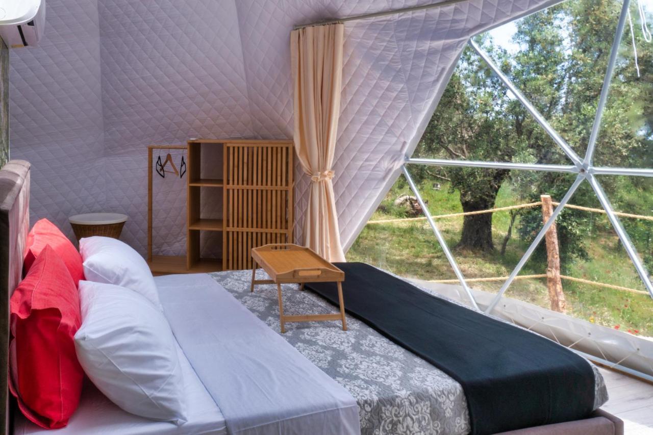 Luxury Dome Tents Ikaria Ap'Esso2 Raches (Ikaria) Exterior foto