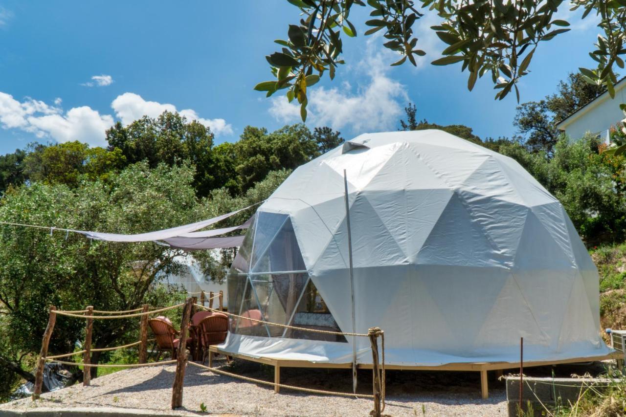 Luxury Dome Tents Ikaria Ap'Esso2 Raches (Ikaria) Exterior foto